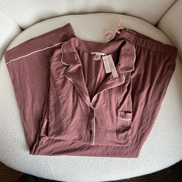 Victoria's Secret Dusty Rose Pajama Set - Picture 1 of 6